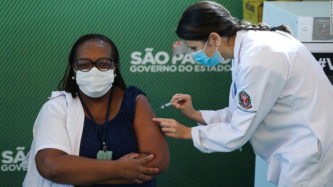 Brazil is authorizing the Oxford / AstraZeneca and Coronavac vaccines for emergency use