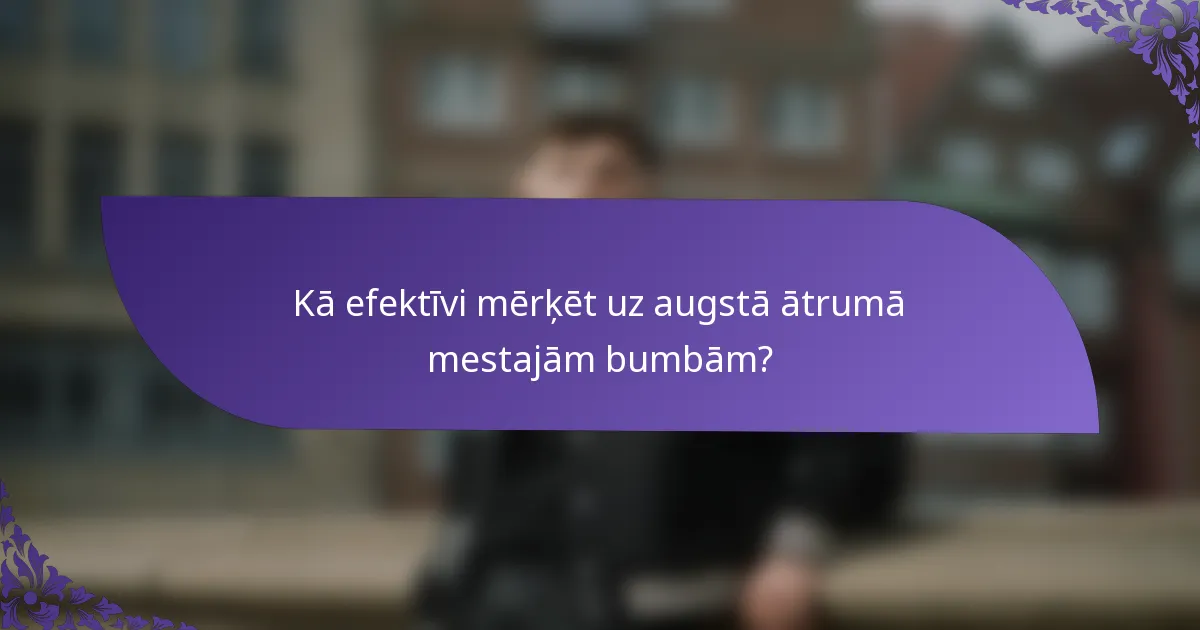 Kā efektīvi mērķēt uz augstā ātrumā mestajām bumbām?