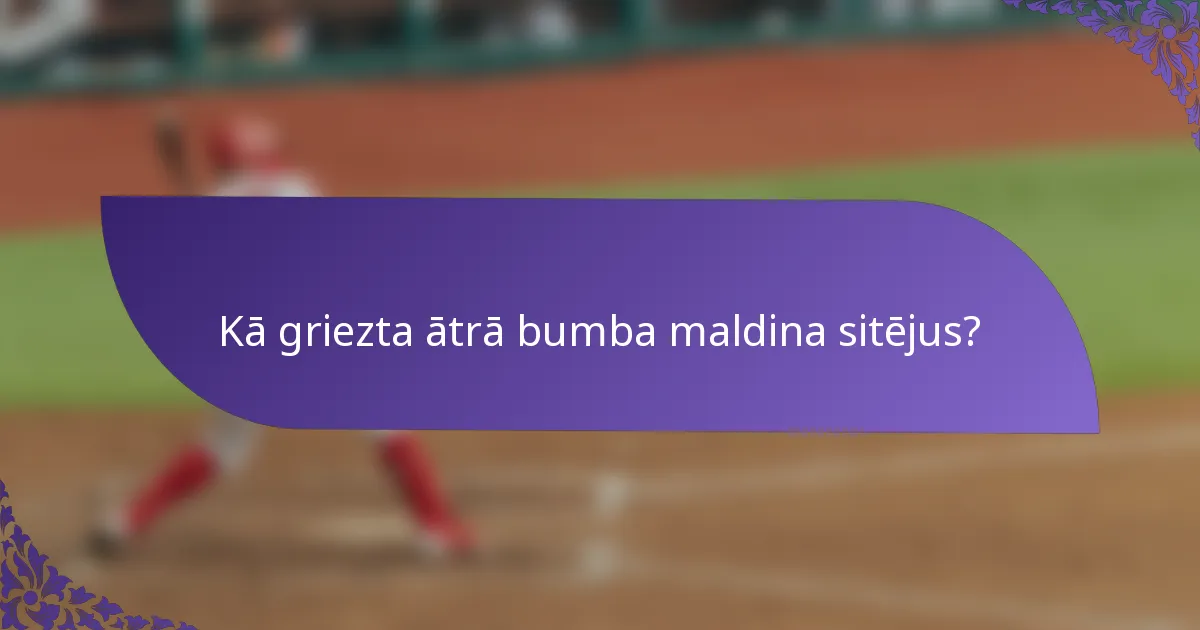 Kā griezta ātrā bumba maldina sitējus?