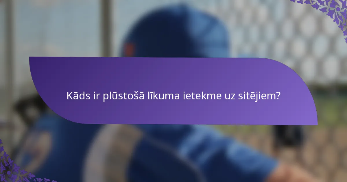 Kāds ir plūstošā līkuma ietekme uz sitējiem?