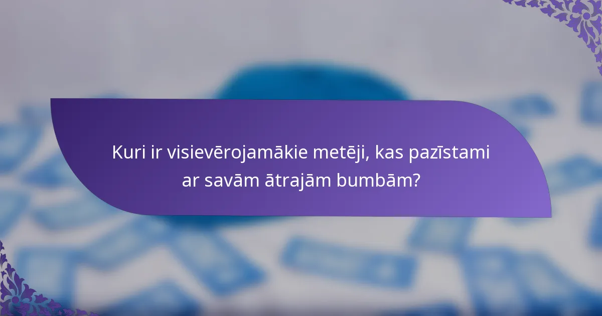 Kuri ir visievērojamākie metēji, kas pazīstami ar savām ātrajām bumbām?